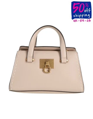 PVP €124 ADIVINA Mini Bolso de Mano Cuero PU Logo Correa Desmontable Doble Asas Foto 1 de 4