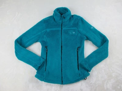 Suéter Mountain Hardwear para mujer extra pequeño verde azulado cremallera polar damas Foto 1 de 4