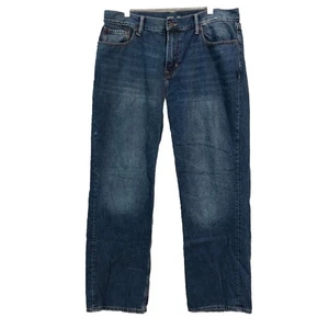 Old Navy Jeans Mens Size 36x32 Straight Leg Loose Stretch Blue Wash Denim Casual - Picture 1 of 11