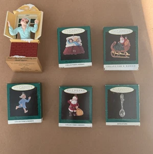 Hallmark Keepsake Ornaments Lot 6 Night Before Christmas Series - Picture 1 of 11