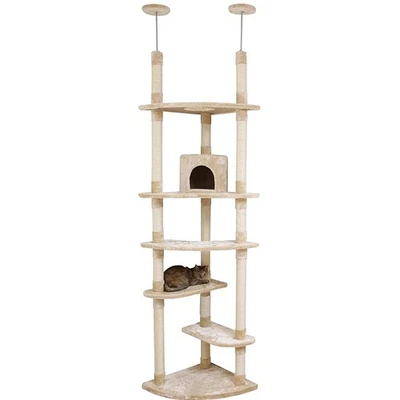 iSquirrel Plaza Cat Tower Tension Type Double Fixed Scratching Post Space S 262 - image 1 of 4
