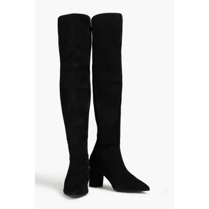 Stuart Weitzman Carly 5050 Suede Over The Knee Pointed Boots Block Heel 5B OTK - Picture 1 of 8