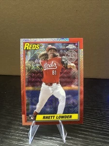 2025 Topps Series 1 - 1990 Topps Chrome Silver Mojo #T90C-29 Rhett Lowder (RC) - Bild 1 von 2