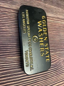 Vintage Golden State Washers Metal Tin Box Parts Case Nice Clean Empty - Picture 1 of 3