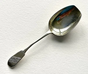 Russische Silber Teedose Löffel graviert - Bild 1 von 6