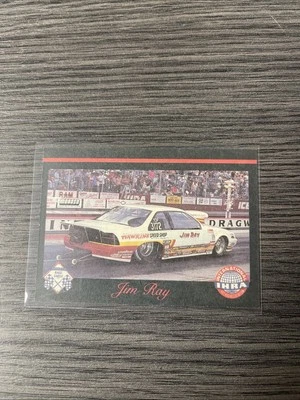 Rare 1989 Checkered Flag Drag Racing Jim Ray Reverse Print Error Card #70 - Image 1 of 2