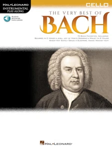 The Very Best Of Bach Instrumental Play Along 15 Songs! For Cello Book NEW! - Picture 1 of 1