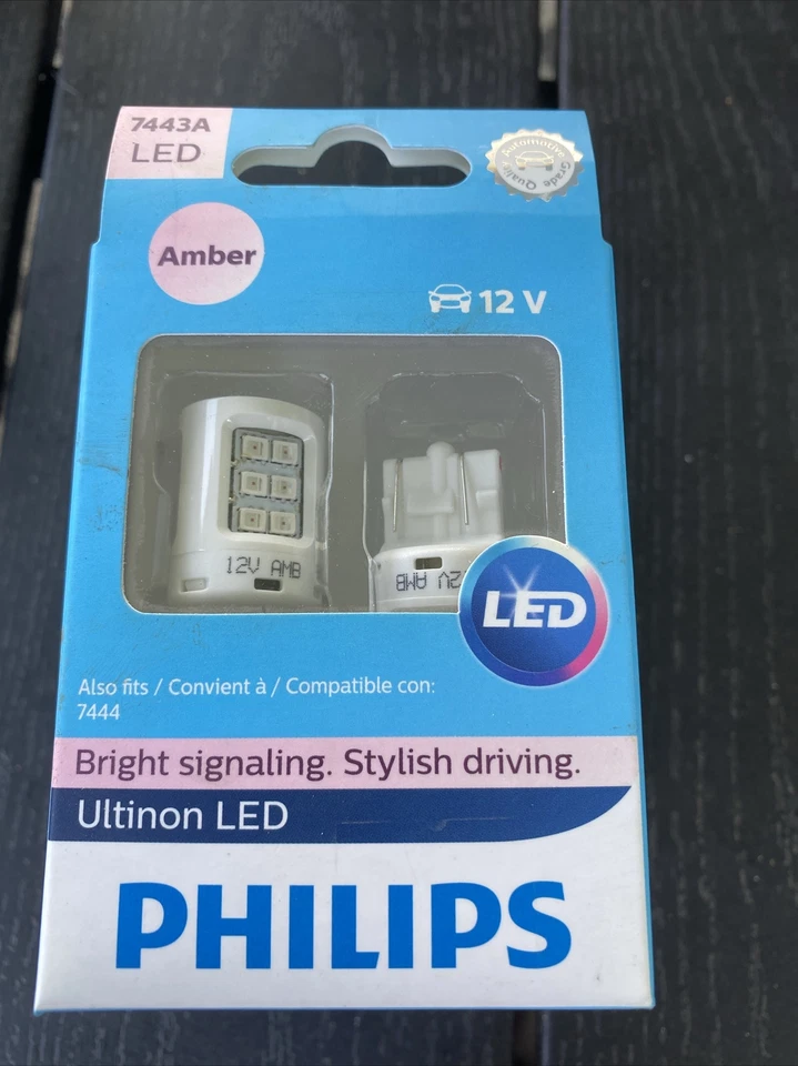 Philips 7443ALED Ultinon LED - Bombilla ámbar (PAR), Bombilla # 7443 Foto 1 de 1