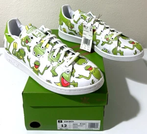 Adidas X Disney Size 12 Kermit the Frog Stan Smith Sneakers FZ2707 New W/ BOX - Picture 1 of 20