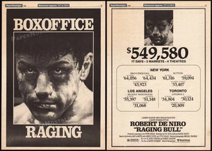 RAGING BULL - Original 1980 box office Trade AD / poster _ Robert De Niro - Picture 1 of 1