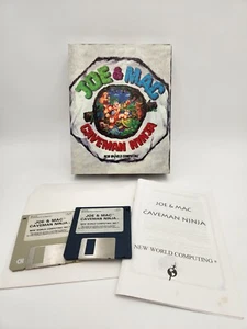 Joe & Mac Caveman Ninja MS-DOS 1991 Disk Big Box PC Game Complete Video Game - Picture 1 of 11