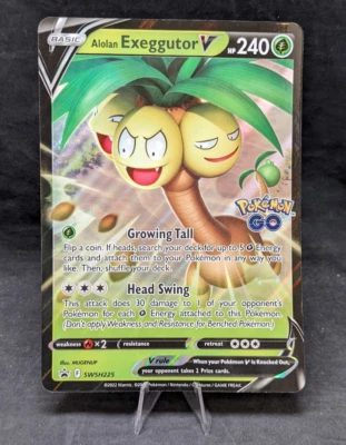 Alolan Exeggutor V SWSH225- OVERSIZED Jumbo Card - HP - Image 1 of 3