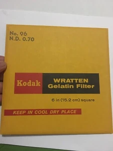 Kodak Wratten 96 N.D. 0,70 Gelatine 150mm Filter (6") - Bild 1 von 2