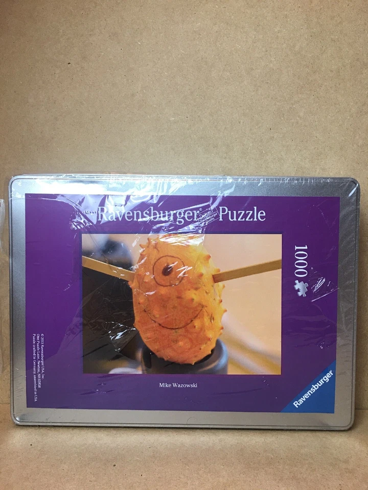 2013 Ravensburger Puzzle - Mike Wazowski - 1000 pcs - New In Tin Carrying Box - Image 1 of 4