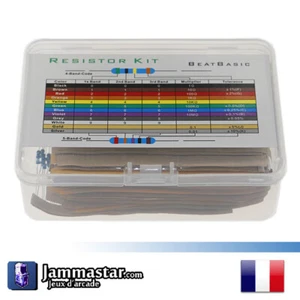 Coffret Résistances 640 pcs - 64 Valeurs - 1 ohm à 10 Mohm - Boxed Set Resistor - Imagen 1 de 3