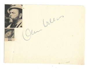 Orson Welles Autographed Vintage Album Page Film Theater Actor JSA Letter - Picture 1 of 2