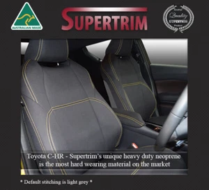 Premium neoprene waterproof front seat covers fit Toyota C-HR (2017 - Now) - Picture 1 of 9