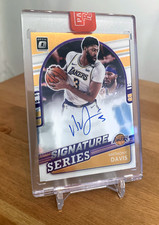 Anthony Davis 2021-22 Donruss Optic Signature Series ON-CARD Autograph Card AUTO
