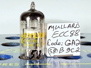 Mullard ECC88 6DJ8 Code: GA2 B9C2 Tested Like NOS Balanced Tube - Picture 1 of 13