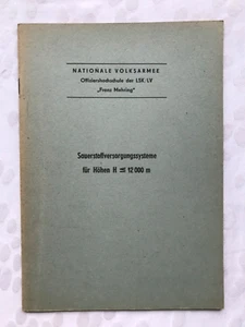 Luftfahrt, Sauerstoffversorgungssysteme NVA Offiziershochschule LSK/LV, DDR 1974 - Picture 1 of 2