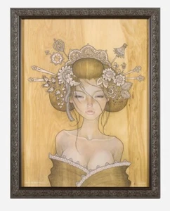 Audrey Kawasaki Yuuwaku ARTIST FRAMED 2009 print VERY RARE signed low Number - Picture 1 of 10