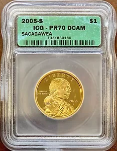 2005 S Sacagawea Dollar ICG PR70 DCAM - Picture 1 of 2