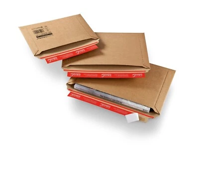 COLOMPAC 100 Stk. Versandtaschen Querbefüllung braun DIN A4 CP 015.04 #VK16757