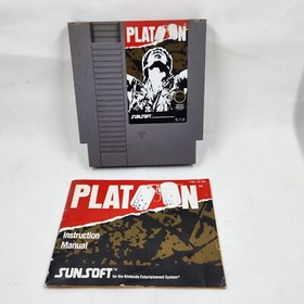 Platoon (1988, Nintendo NES) Authentic Cartridge /w Booklet /w Sleeve