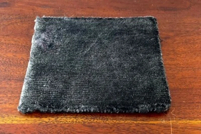 Bohemian Accent Handmade 100% Wool Rugs Black Table Mats Kitchen Solid Placemats - Image 1 of 4