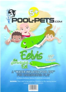Pool-Pets Pet Eelvis Eel Float Submersible Torpedo Play Underwater Kids Toy - Picture 1 of 3