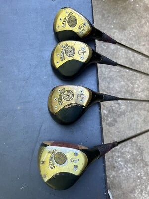 Spalding Executive  Right Handed Wood Drivers Golf Clubs Set 1-3-4-5 - Image 1 of 4