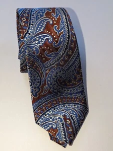 Jos. A. Bank Reserve Seidenkrawatte blau & weinrot Paisleymuster neu mit Etikett - Bild 1 von 9