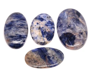 Natural Awesome Sodalite Oval Shape Cabochon Handmade Loose Gemstone 134 Cts - Picture 1 of 6