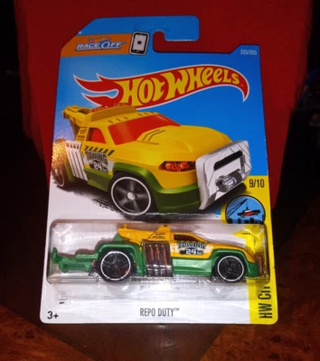 Hot Wheels HW City Works 2017 Repo Duty 9/10 - amarillo/verde - 355/365 Foto 1 de 3