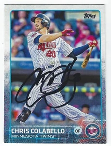 CHRIS COLABELLO MINNESOTA TWINS SIGNED TOPPS BASEBALL CARD TORONTO BLUE JAYS - Picture 1 of 1