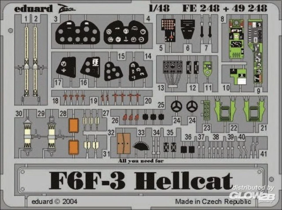 Eduard Accessories: F6F-3 Hellcat in 1:48 [7242248] - Immagine 1 di 1