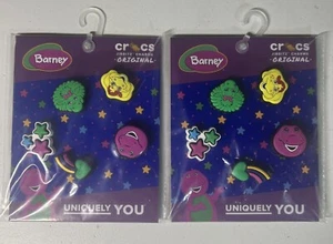 CROCS authentic jibbitz shoe charms BARNEY and Friends - 10 Pieces (2 -5Pack) - Picture 1 of 2