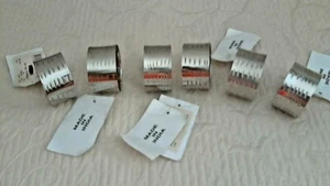 Silvertone Nickel Etched Napkin Rings NEW W Tags Set Of 6 Measure 1.5" Diame - Picture 1 of 5