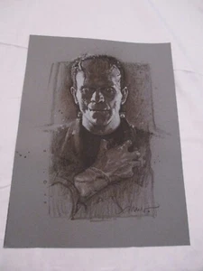 Production Sample RARE original Frankenstein Mondo poster Drew Struzan 18x24 - Picture 1 of 2