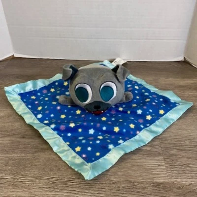 Disney Cachorro Perro Amigos Bingo Gris Perro Satinado Sonajero Lovey Foto 1 de 4