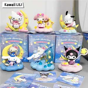 Sanrio Magic Night Series Hello Kitty Kuromi Confirmed Blind Box Figure Toy Gift - Picture 1 of 13