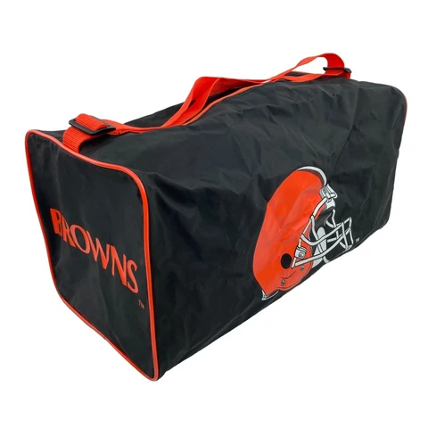 Nice Vintage Logo Athletic Cleveland Browns NFL Gym Duffle Bag Acrylic Cover