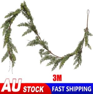 3M Christmas Garland Artificial Cedar Rattan Multifunctional Unique Reusable AU - Picture 1 of 10