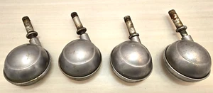 4 Vintage Metal Sphere Deco Casters Wheels 50s / 60s Atomic Style - Picture 1 of 3