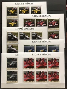 6x FORMULA ONE F1 Grand Prix Auto Racing Car on stamps MNH** AK2 - Picture 1 of 1
