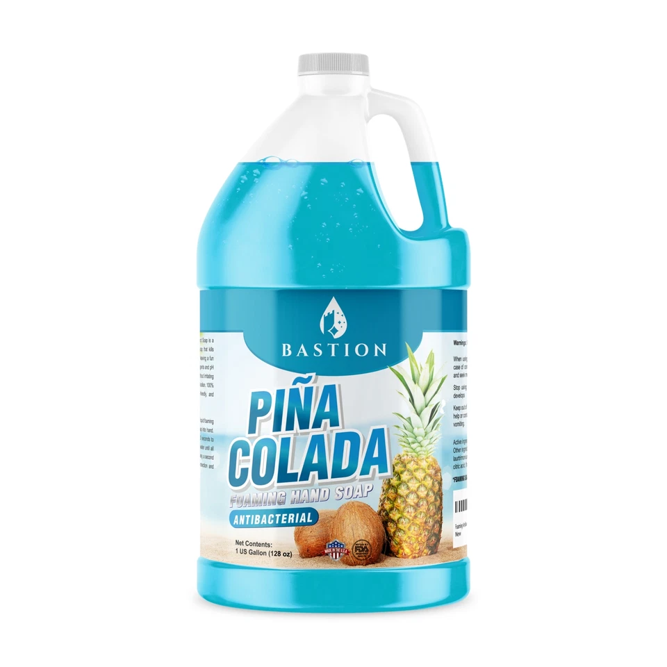 Jabón de manos espumoso Pina Colada - Repuesto lavado de manos - 1 galón (128 oz.) por Bastion Foto 1 de 1