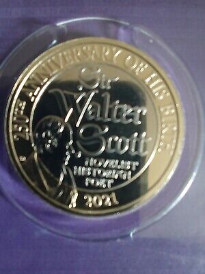 250 Anniversary Of His Birth,Sir Walter Scot £2 TWO POUND COIN BRILLIANT . • 10.44£