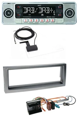 Dietz Bluetooth USB MP3 DAB Autoradio für Citroen C5 Peugeot 407 ab 04 grau-meta - Bild 1 von 4