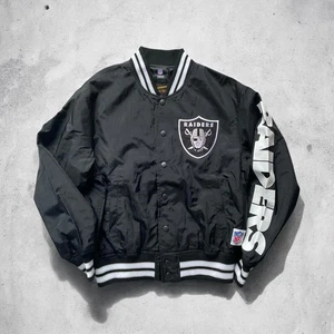 AVIREX RAYDERS Nylon Stadium Award Jacket M Black Width 60cm Length 66cm - Picture 1 of 6
