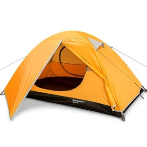 Campingzelt 2 Personen Zelt Wasserdicht Zwei Türen Backpacking Zelt Einfacher Aufbau L... - Bild 1 von 7